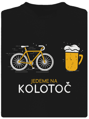 Jedeme na kolotoč pánské sportovní tričko Black