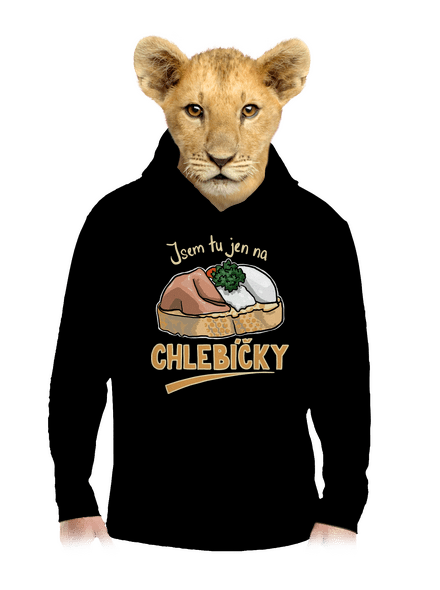 Na chlebíčky dětská mikina klokanka Black