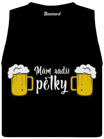 Mám raději pětky dámské tílko volné Black