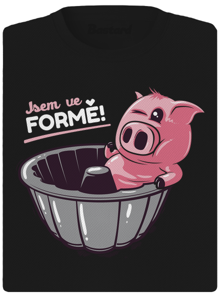 Ve formě dámské sportovní tričko Black