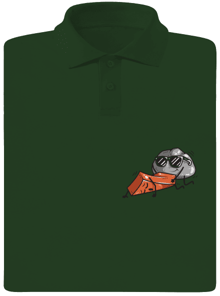 Kámen š**á cihlu pánská polokošile Bottle Green Mal