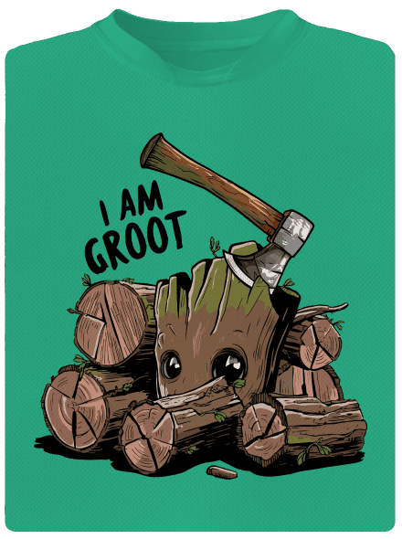I Am Groot pánské sportovní tričko Mint Mal