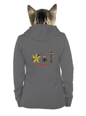 Okořeňme to dámská mikina na zip Steel Gray