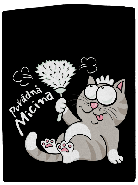 Macek a Micina dámská mikina na zip Black