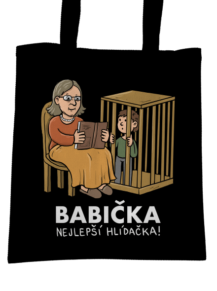 Babička hlídačka taška Black