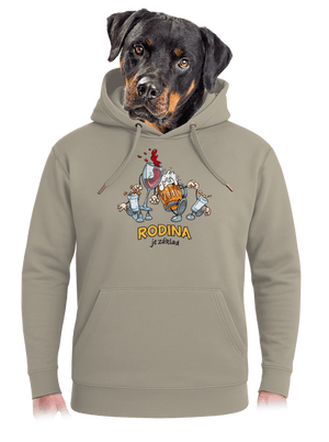 Rodina je základ unisex mikina premium Pastel Macchiato