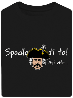 Spadlo ti to unisex tričko oversized Black