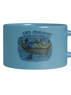 No stress hrnek makronka Blue Macaron