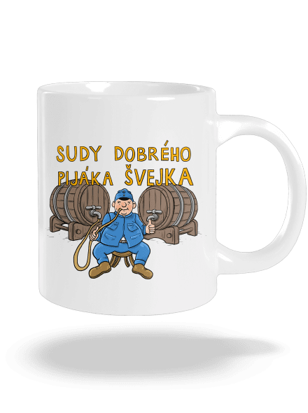 Sudy dobrého pijáka Švejka velký hrnek White