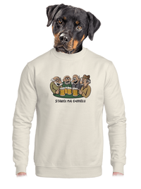 unisex mikina bez kapuce