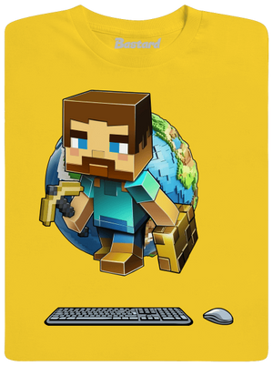 B17: Minecraft dětské tričko Gold