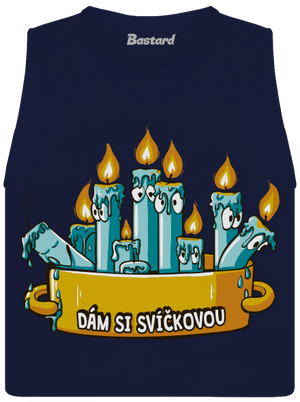 Svíčková dámské tílko volné Navy