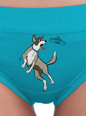 Létající talíř dámské kalhotky Turquoise