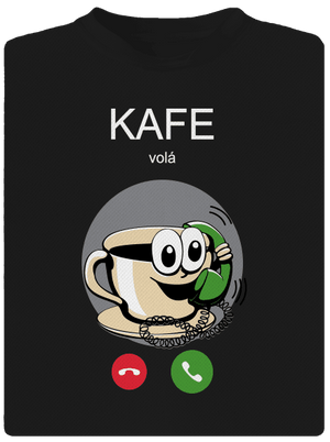 Kafe volá dětské sportovní tričko Black