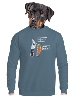 unisex mikina bez kapuce