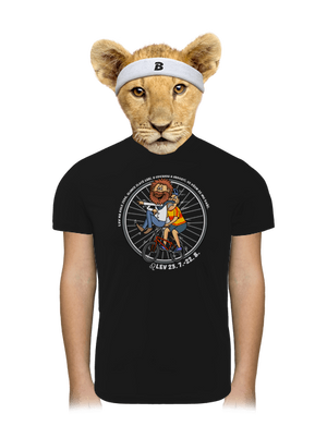 Cyklistický horoskop: Lev dětské sportovní tričko Black
