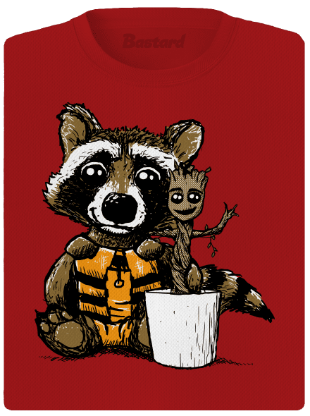 Strážci galaxie dámské sportovní tričko Red Mal