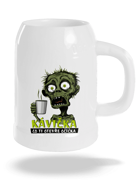 Zombie kávička půllitr White
