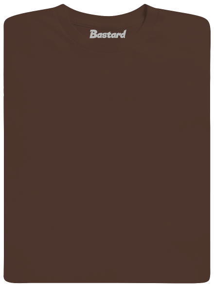 Bez potisku pánské tričko Brown