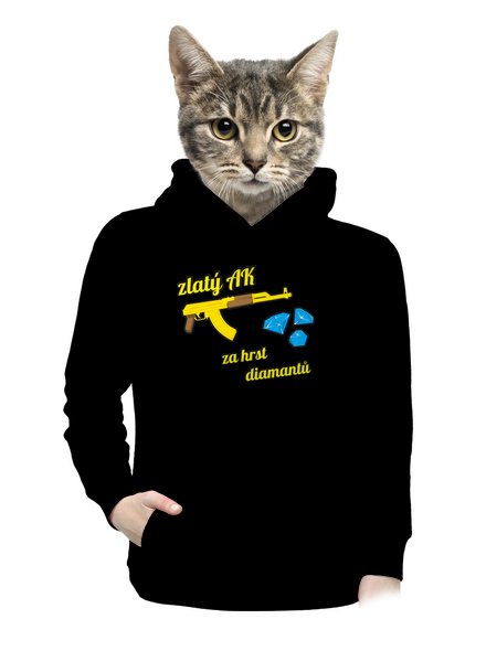 Zlatý AK dámská mikina klokanka Black