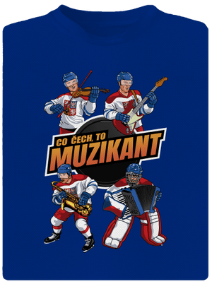Co Čech, to hokejista pánské sportovní tričko Royal Blue Mal