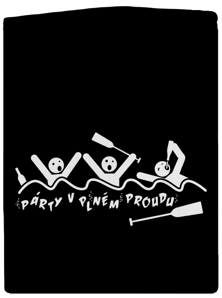 Party v plném proudu dámská mikina na zip Black