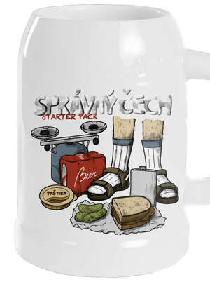 Správný Čech půllitr White