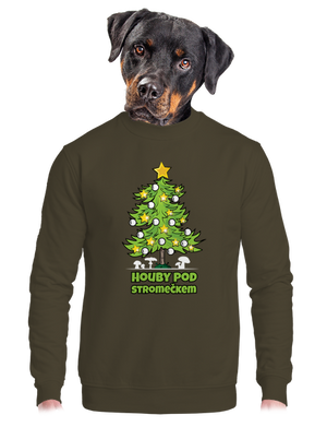 unisex mikina bez kapuce