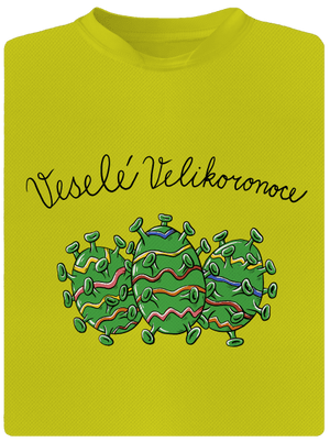 Veselé Velikoronoce pánské sportovní tričko Neon Yellow