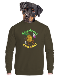 unisex mikina bez kapuce