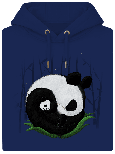 Dvě spící pandy unisex mikina premium Navy