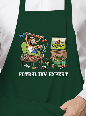 Fotbalový expert zástěra Bottle Green