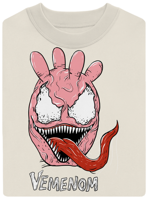 Vemenom unisex mikina bez kapuce Off White