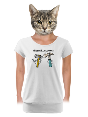 dámské tričko s lemem