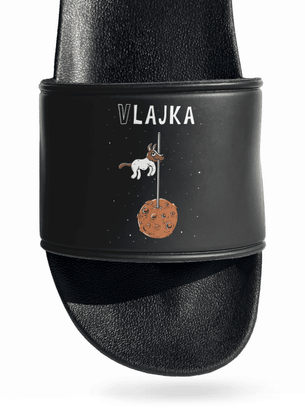 Vlajka pantofle Black