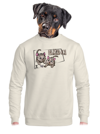 unisex mikina bez kapuce