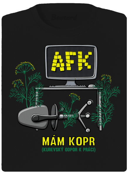 Mám kopr dámské sportovní tričko Black