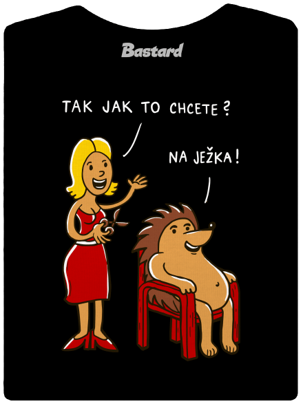 Na ježka dámské tričko premium Black