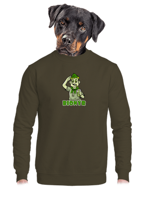 unisex mikina bez kapuce