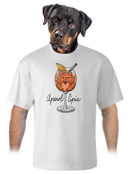 Aperol Špic unisex tričko oversized White