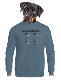 unisex mikina bez kapuce