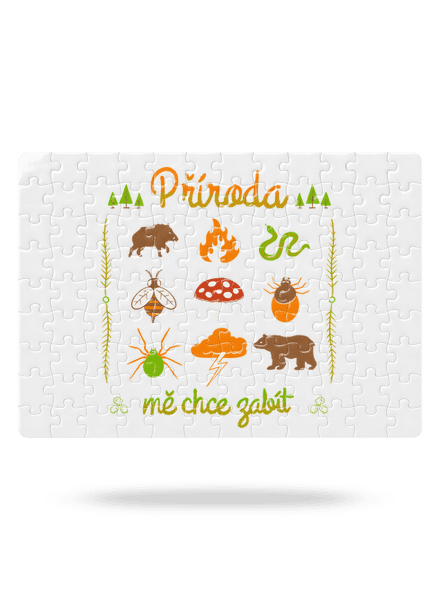 Příroda mě chce zabít puzzle White