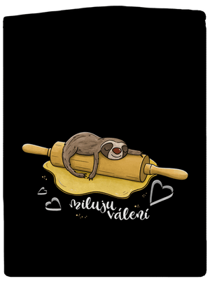 Miluju válení pánská mikina na zip Black