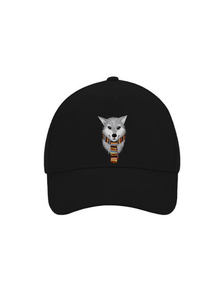 Sněžný vlk kšiltovka baseballka Black