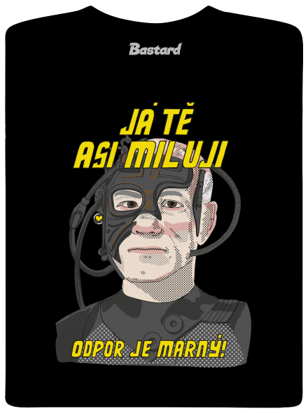 Zamilovaný Borg pánské tričko Black