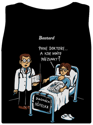 Diagnóza učitelka dámské tílko klasické Black