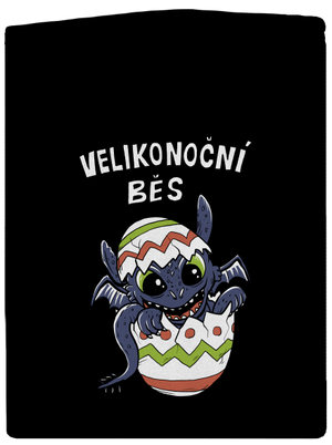 Velikonoční běs dámská mikina na zip Black