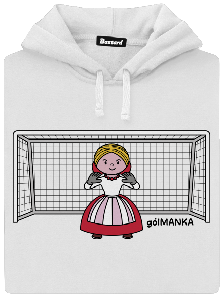 Gólmanka dámská mikina klokanka White