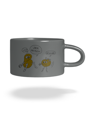 Opilé brambory hrnek makronka Grey Macaron