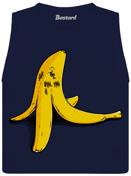 Banán zabiják dámské tílko volné Navy